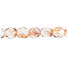 Fire polished 4mm Crystal/pink Strung Fire polished 4mm Crystal/pink Strung